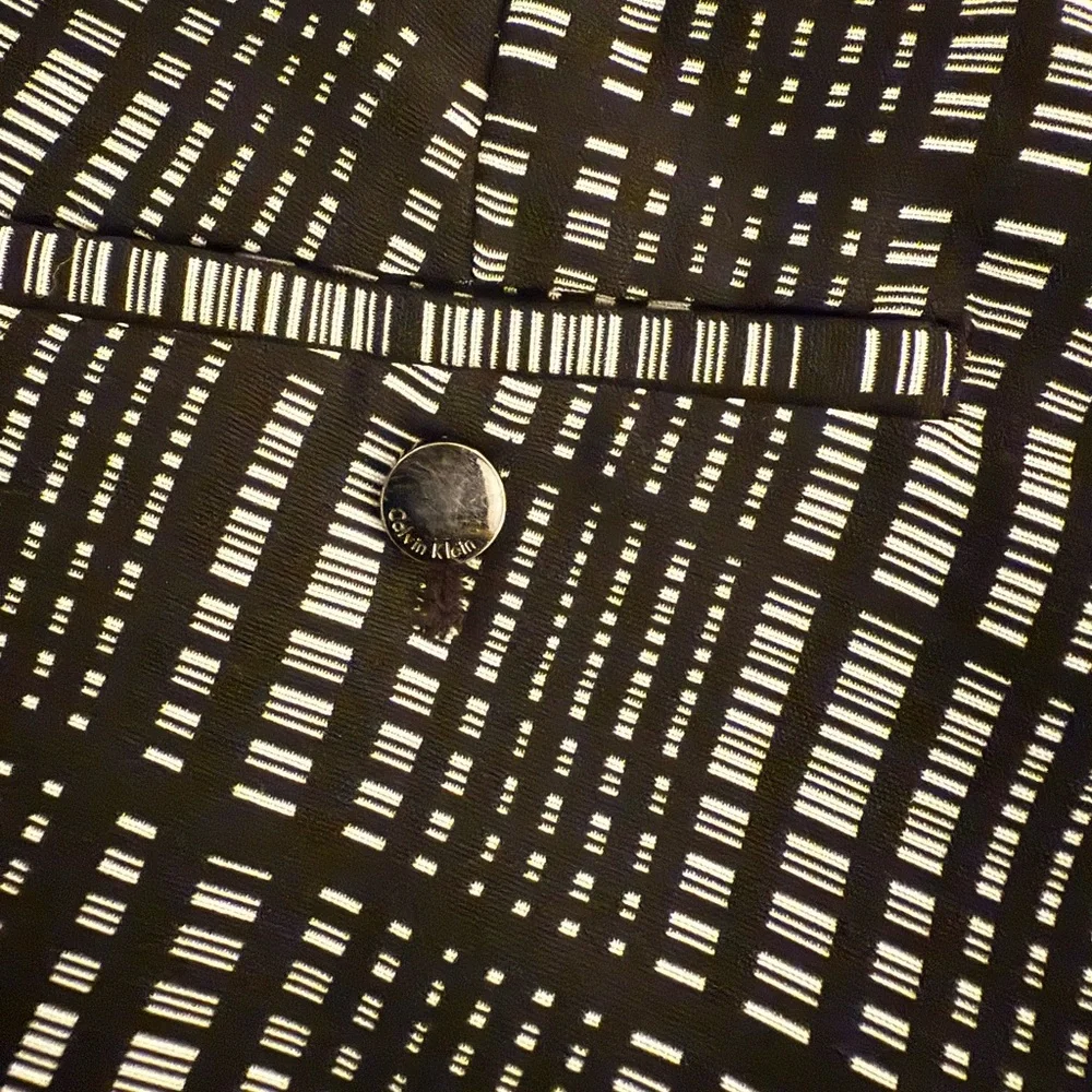 Calvin Klein Black and White Plaid Shorts - Picture 3 of 6